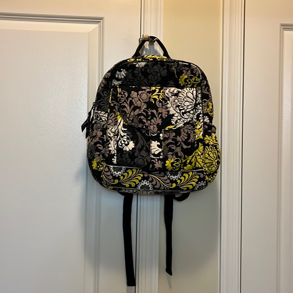 Vera Bradley Black, White, Yellow And Grey Floral Pri… Gem